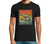 Camiseta Hombre Manga Corta Vintage Alligator Crocodile Gift laTostadora