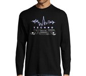 Camiseta Hombre Manga Larga Hombre, manga larga, negra laTostadora