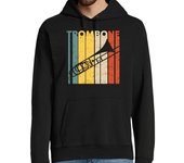 Sudadera Con Capucha Para Hombre banda de marcha de trombón vintage retr laTostadora