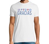 Camiseta Hombre Manga Corta Gracias Sanitarios Médicos y Enfermeras Camiseta Hombre Manga Corta laTostadora