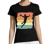 Camiseta Mujer Manga Corta balonmano retro vintage para balonmano laTostadora