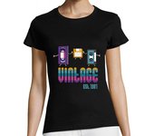 Camiseta Mujer Manga Corta cumpleaños vintage 1981 graciosas músic laTostadora