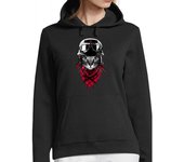 Sudadera Con Capucha Para Mujer gato aventurero laTostadora