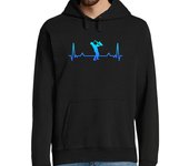 Sudadera Con Capucha Para Hombre saxofón jazz latido del corazón papá sa laTostadora