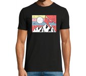 Camiseta Hombre Manga Corta Rock Climbing Climber Retro laTostadora