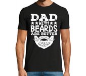 Camiseta Hombre Manga Corta padre barba barbudo con barba completa laTostadora