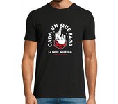 Camiseta Hombre Manga Corta Cada un que faga o que queira laTostadora