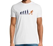 Camiseta Hombre Manga Corta evolución del patinador desarrollo del patinaje sobre ruedas retro laTostadora