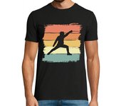 Camiseta Hombre Manga Corta esgrima retro vintage para los amantes laTostadora