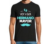 Camiseta Hombre Manga Corta Voy a ser hermano mayor laTostadora