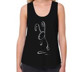 Camiseta Mujer Tirantes Loose Fit camiseta de conejito blanco mujer deporte laTostadora