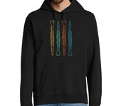 Sudadera Con Capucha Para Hombre clarinete retro vintage clarinetes para laTostadora