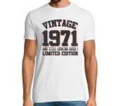 Camiseta Hombre Manga Corta vintage 1971 y stiil que parece bueno laTostadora
