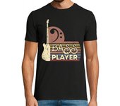 Camiseta Hombre Manga Corta bajista vintage clave de sol laTostadora