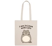 Bolsa De Tela i am in love with cats laTostadora