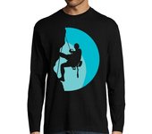 Camiseta Hombre Manga Larga Hombre, manga larga, negra laTostadora