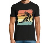 Camiseta Hombre Manga Corta snowboard retro vintage para snowboard laTostadora