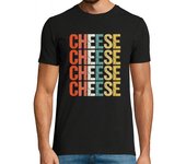Camiseta Hombre Manga Corta queso retro vintage humor regalo laTostadora