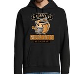 Sudadera Con Capucha Para Hombre A Coffee is Never Latte laTostadora