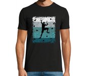 Camiseta Hombre Manga Corta Vintage Bouldering Boulderer Gift laTostadora