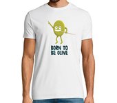 Camiseta Hombre Manga Corta nacido para ser olivo laTostadora