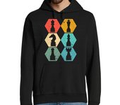 Sudadera Con Capucha Para Hombre piezas de ajedrez retro antiguas laTostadora