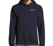 Sudadera Con Capucha Para Hombre Drone Pilot. delante y detrás. Letras claras laTostadora