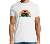 Camiseta Hombre Manga Corta petanca vintage regalo jugador de bolos laTostadora