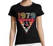 Camiseta Mujer Manga Corta 1979 vinilo divertido vintage laTostadora