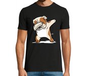 Camiseta Hombre Manga Corta Perro Bulldog Inglés DAB! laTostadora