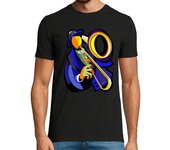 Camiseta Hombre Manga Corta Trombón de baras laTostadora