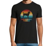 Camiseta Hombre Manga Corta jack russel vintage laTostadora