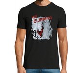 Camiseta Hombre Manga Corta escalada en hielo alpinista escalador laTostadora