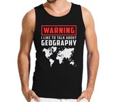 Camiseta Hombre Sin Mangas profesor de geografía gracioso mapa con laTostadora