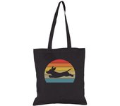Bolsa De Tela regalo retro del perro del amor del per laTostadora