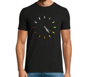 Camiseta Hombre Manga Corta Stoner de marihuana a la hora del reloj laTostadora