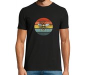Camiseta Hombre Manga Corta Bee Retro Vintage laTostadora