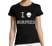 Camiseta Mujer Manga Corta I Hate Burpees - CrossFit laTostadora