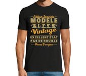 Camiseta Hombre Manga Corta Regalo de cumpleaños vintage de 1944 de laTostadora