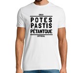 Camiseta Hombre Manga Corta amigos pastis pétanque laTostadora