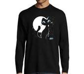 Camiseta Hombre Manga Larga miau 15 manga larga hombre laTostadora