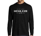 Camiseta Hombre Manga Larga vintage nacido en 1973 números romanos laTostadora
