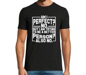 Camiseta Hombre Manga Corta pero estoy tratando de ser una mejor pe laTostadora