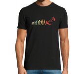 Camiseta Hombre Manga Corta idea de regalo de kitesurf de evolución de kitesurf vintage laTostadora
