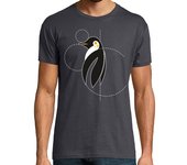 Camiseta Hombre Manga Corta Pingüino- Camiseta laTostadora