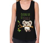 Camiseta Mujer Tirantes Loose Fit Quiero ser tu koala laTostadora