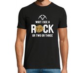 Camiseta Hombre Manga Corta Wait I See A Rock laTostadora
