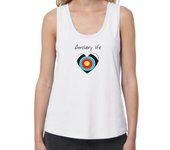 Camiseta Mujer Tirantes Loose Fit Archery life (heart 1) laTostadora