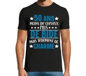 Camiseta Hombre Manga Corta 50 años menos pelo mas barriga pero muc laTostadora
