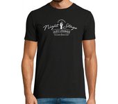Camiseta Hombre Manga Corta noche legendaria etapa-vintage jazz laTostadora